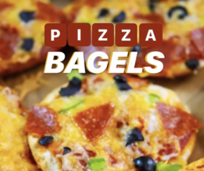 pizza bagels
